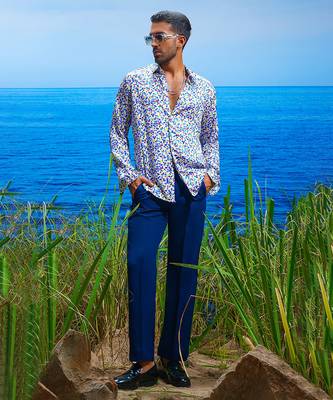 Seraphic blossom habutai silk shirt 3