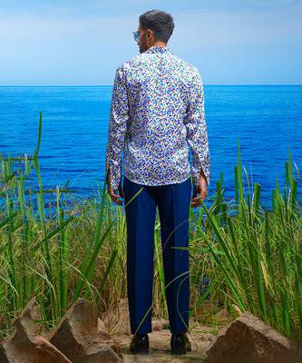 Seraphic blossom habutai silk shirt 4