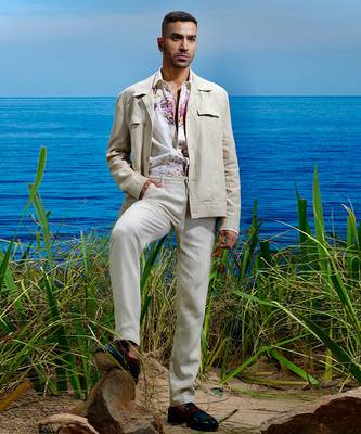 Desert dune linen trucker jacket 5
