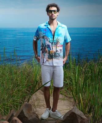 Santorini dreams linen cuban shirt 1