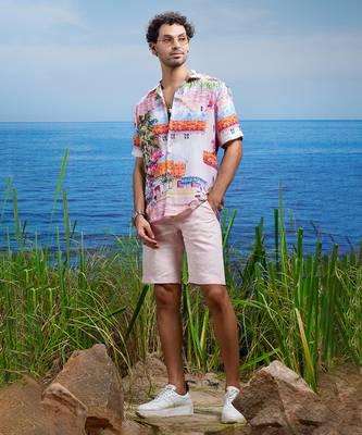 Sunset boulevard cuban linen shirt 2