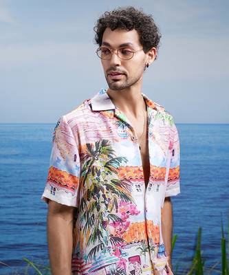 Sunset boulevard cuban linen shirt 3