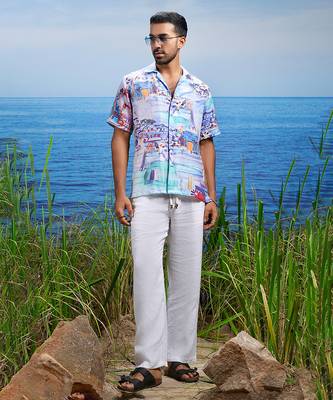Amalfi vista linen cuban shirt 1