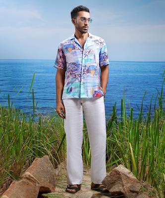 Amalfi vista linen cuban shirt 3