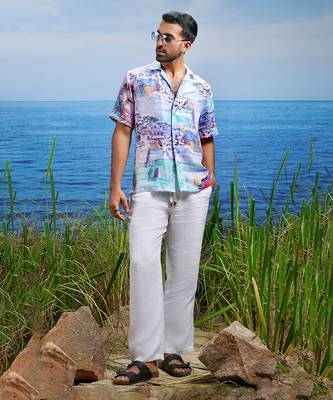 Amalfi vista linen cuban shirt 4