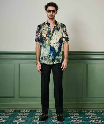 Enchanted evening habutai silk shirt 1