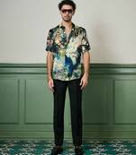 Enchanted evening habutai silk shirt