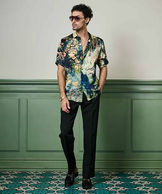 Enchanted evening habutai silk shirt 5
