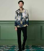 Kyoto nightfall habutai silk shirt