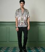 Shogun’s oasis habutai silk shirt