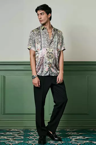 Shogun   s oasis habutai silk shirt