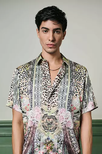 Shogun   s oasis habutai silk shirt