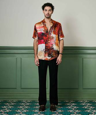 Ember oasis habutai silk shirt 1