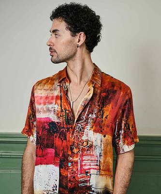 Ember oasis habutai silk shirt 3