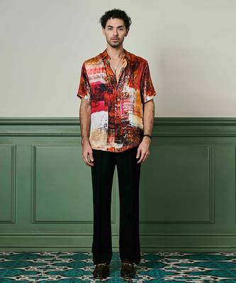 Ember oasis habutai silk shirt 4