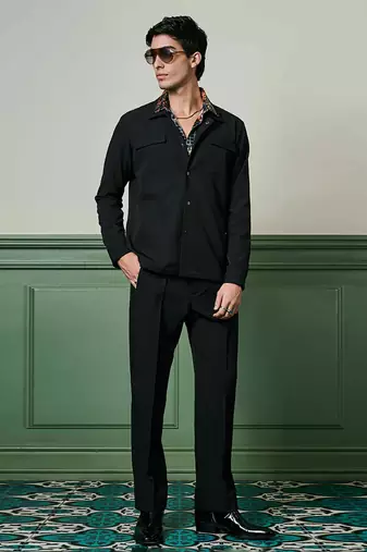 Black banana crepe co-ord set