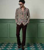 Fleur euphoria habutai silk shirt