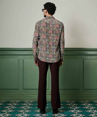 Fleur euphoria habutai silk shirt 3