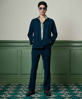 Navy lachka knitted co-ord set 5