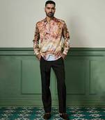 Belle Époque splendor habutai silk shirt