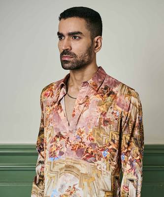 Belle   poque splendor habutai silk shirt 4