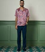 Mirage rhapsody habutai silk shirt