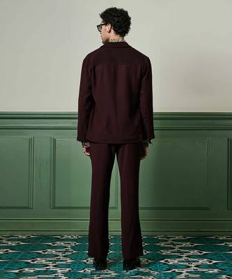 Wine lachka knitted co-ord set 5