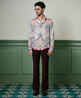 Arcadian dreams habutai silk shirt 1