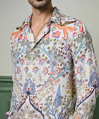 Arcadian dreams habutai silk shirt 2