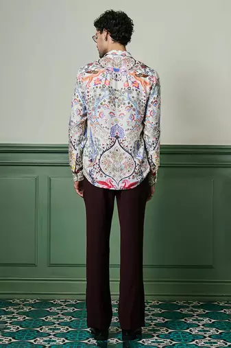 Arcadian dreams habutai silk shirt