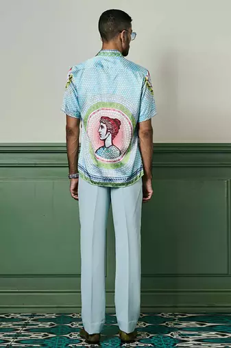 Apollo   s muse habutai silk shirt