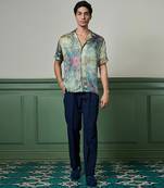 Mystic terrain habutai silk shirt