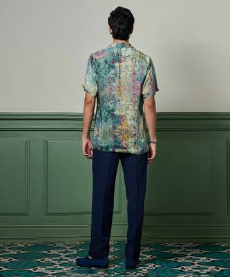 Mystic terrain habutai silk shirt 2