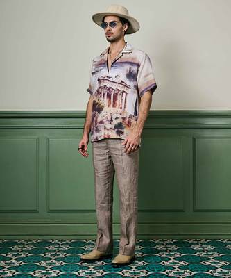 Athenian glory linen cuban shirt 2