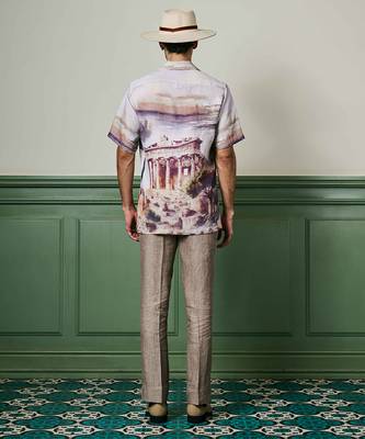 Athenian glory linen cuban shirt 3