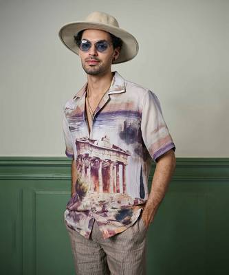 Athenian glory linen cuban shirt 4