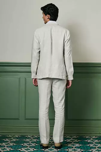 Desert mirage linen safari suit