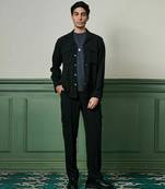 Black biscuit crepe coord set