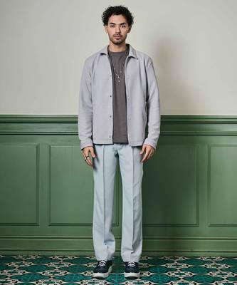 Light grey textured knit jacket 1