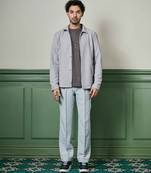 Light grey textured knit jacket