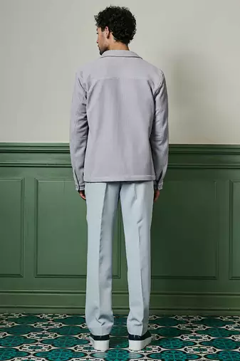 Light grey textured knit jacket