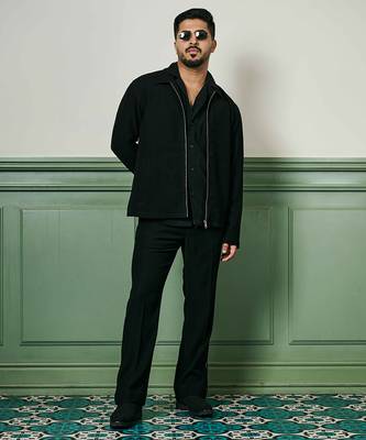 Black lachka knitted co-ord set 4