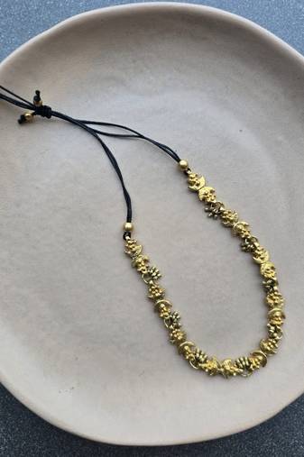 Seraphina brass necklace