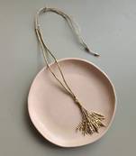 Brass spikes charm necklace