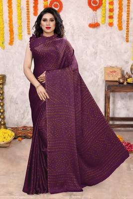 Olive green chiffon floral botanical print printed saree with unstiched blouse piece 1