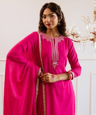 Rani straight kurta pant set 3