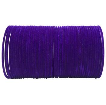 Indian western velvet styles worked glossy finish stunning bangle set for bangle 2