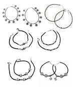 Black beads nazariya anklet combo pack will come with unique surprising gift for women (combo pack of 20)