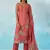 Blush red silk embroidered deigner salwar suuit