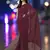 maroon georgette sequins work saree with unstitched blouse piece